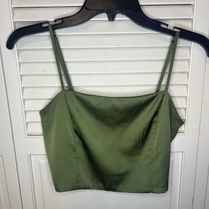 forever 21 olive tank top